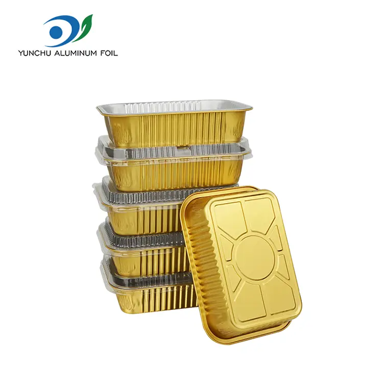 Jednorázové grilování s sebou hliníkové fólie kontejnery