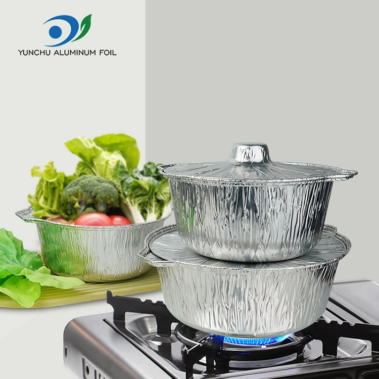 Jednorázové nádoby na horké hrnce a pánve Stříbrné nádoby na hliníkové fólie