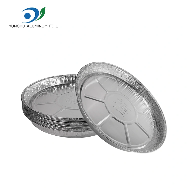 Jednorázová vzduchová fritéza stříbrná hliníková fólie s potravinami nádoba