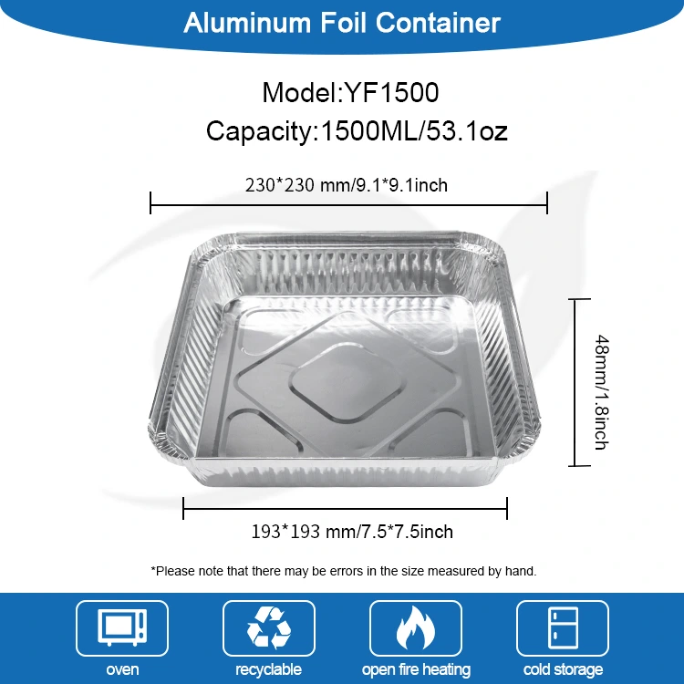 Jednorázové bbq špízy stříbrné hliníkové fólie kontejnery