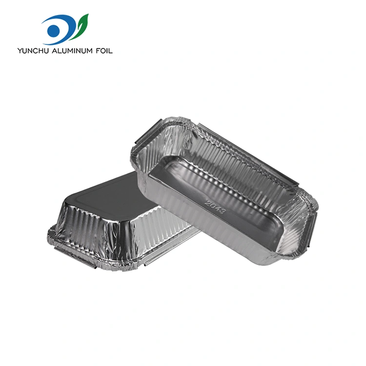 Jednorázové krabice s rychlým občerstvením grilovací nádoby z hliníkových fólií