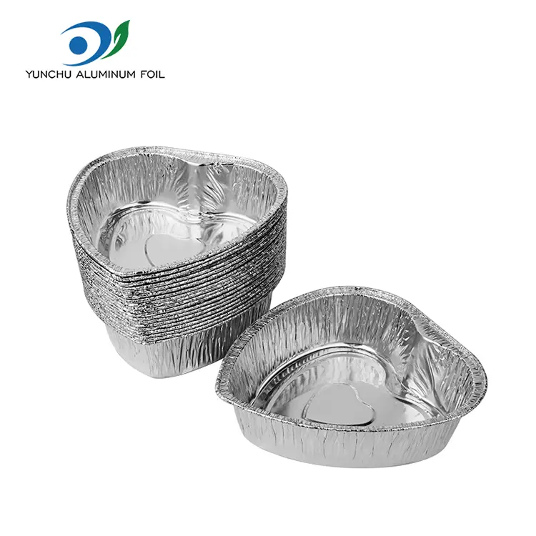 Srdeční koláč s sebou Silver Hliníková fólie