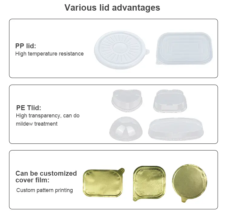 Disposable Camping Golden Round Aluminum Foil Containers