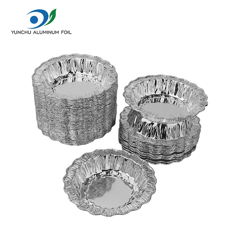 Krajka kulatého pečení dort stříbrný hliníkový fólii nádoby