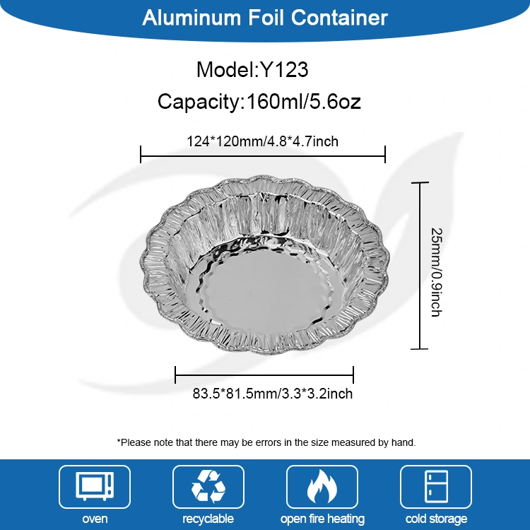 Krajka kulatého pečení dort stříbrný hliníkový fólii nádoby