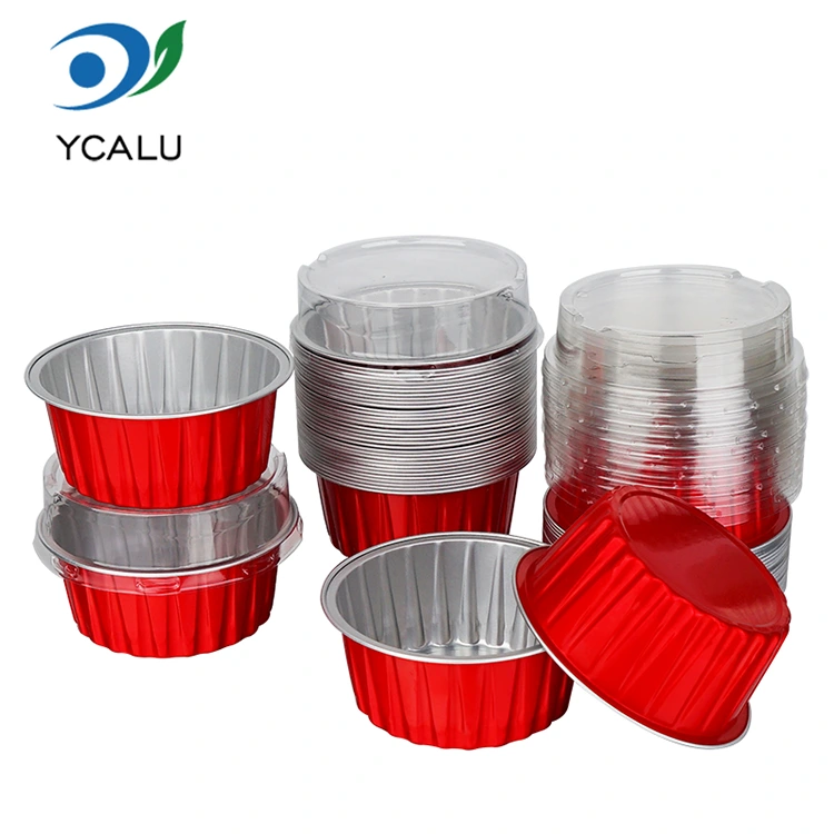 Jednorázové pečené barevné košíčky Smoothwall Aluminium Fool Containers