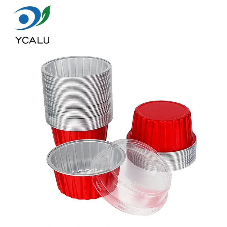 Jednorázové pečené barevné košíčky Smoothwall Aluminium Fool Containers