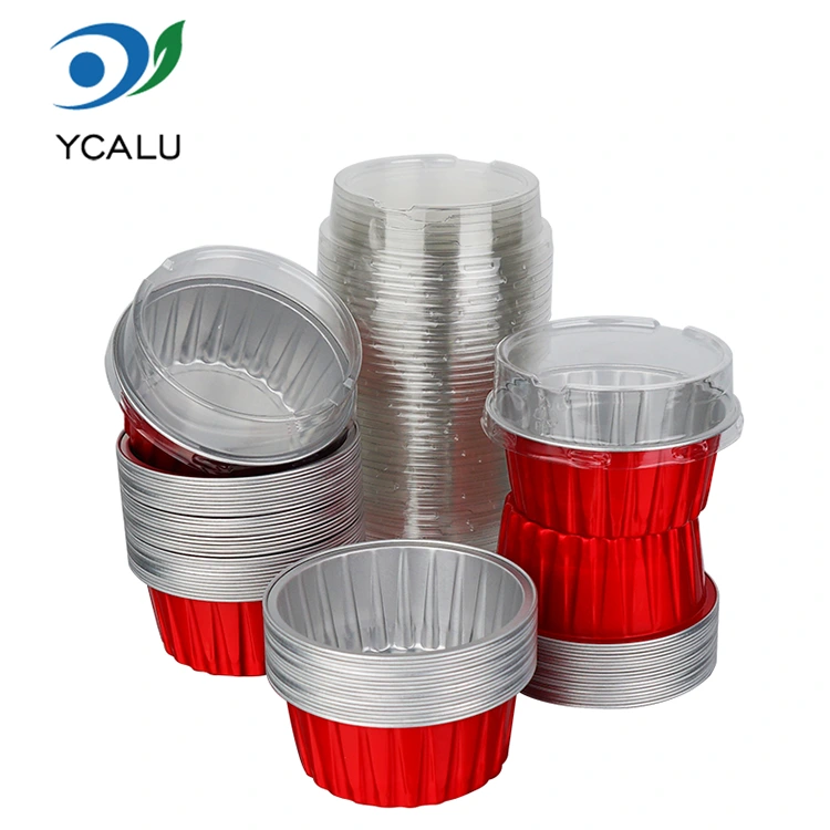 Jednorázové pečené barevné košíčky Smoothwall Aluminium Fool Containers