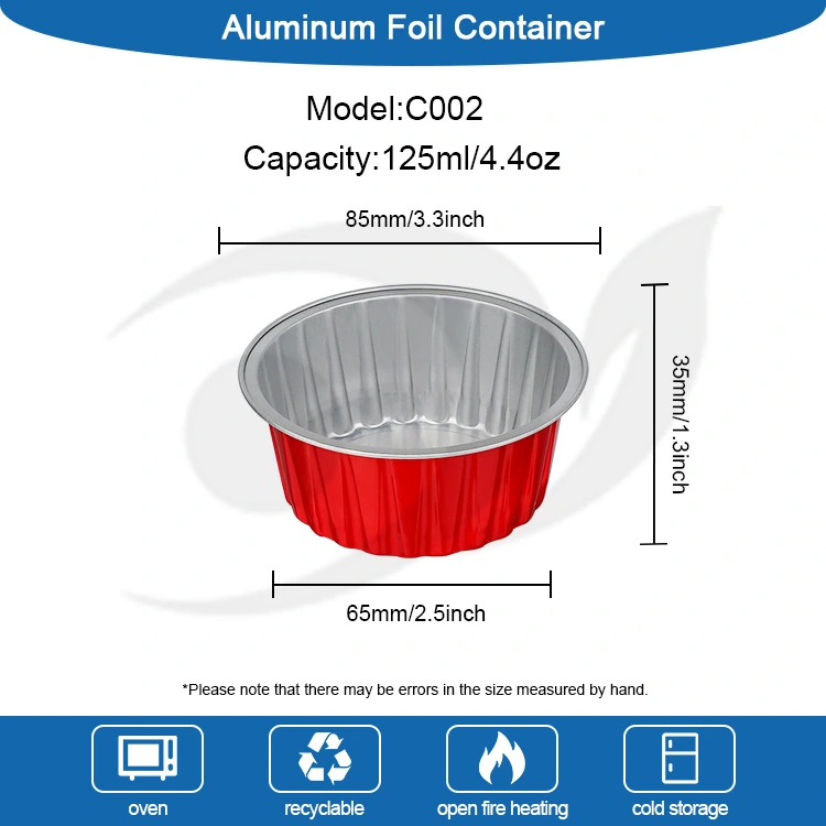 Jednorázové pečené barevné košíčky Smoothwall Aluminium Fool Containers