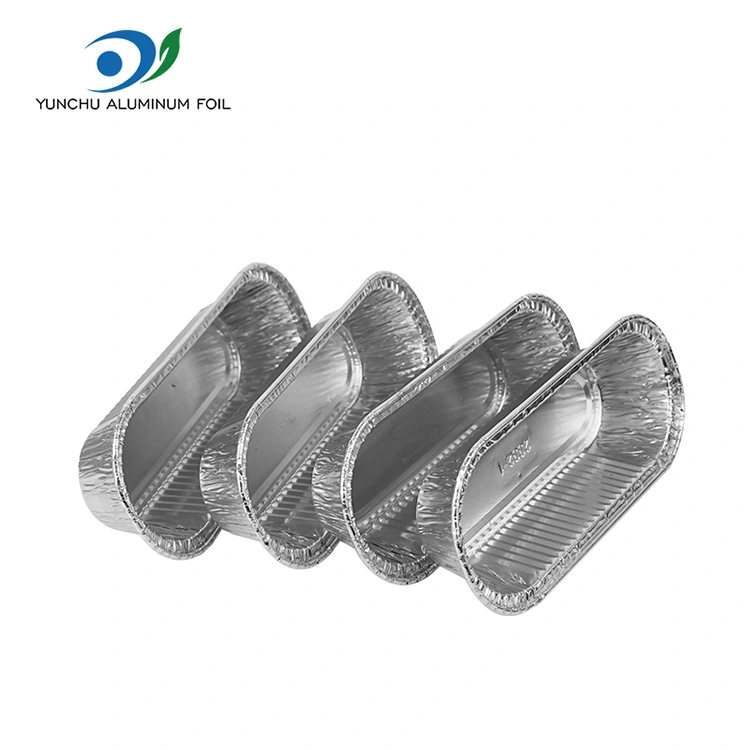 Oválné vzduchové fritézy pečení stříbrné hliníkové fólie nádoby