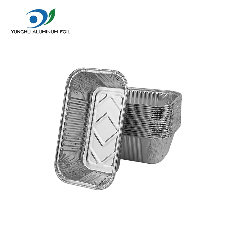 Obdélníkový vzduchový fritéza gril stříbrný hliníková fólie nádoby