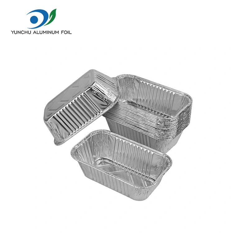 Obdélníkový vzduchový fritéza gril stříbrný hliníková fólie nádoby
