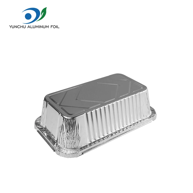 Obdélníkové vzduchové fritézy balení stříbrných hliníkových fólie nádoby