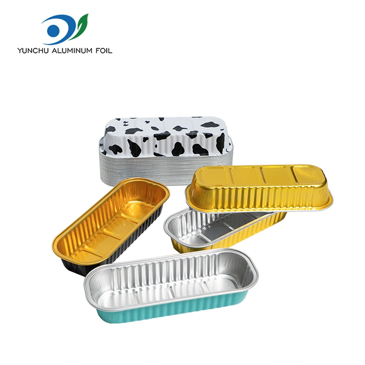 Obdélníkový pečení koláče hladké zvětšení hliníkových fólií Obdélníkový pečení koláče hladké zvětšení hliníkových fólií