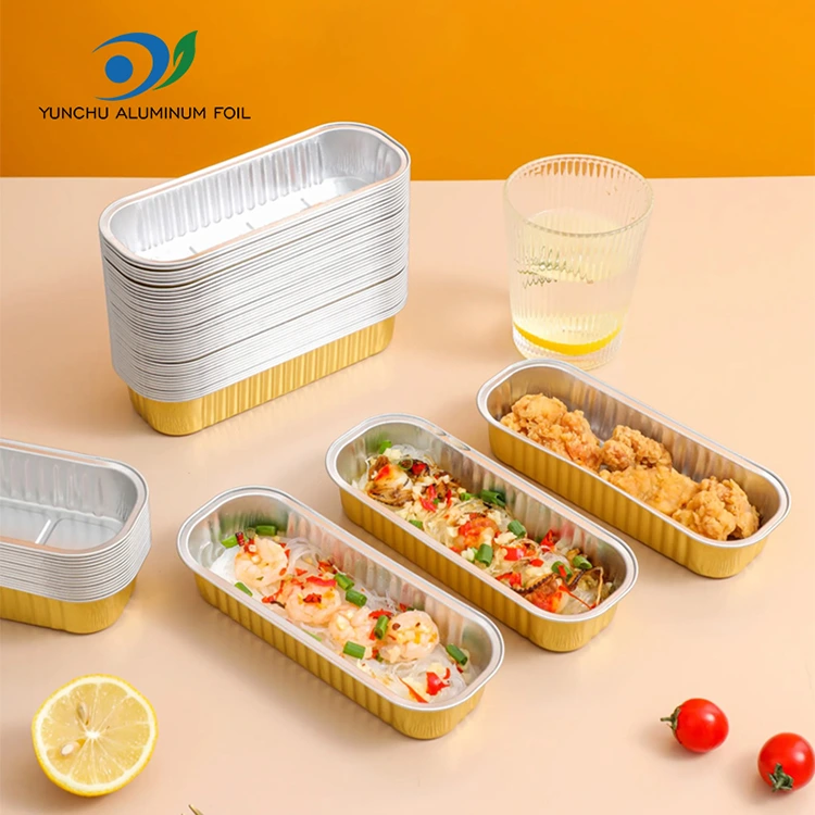 Obdélníkový pečení koláče hladké zvětšení hliníkových fólií