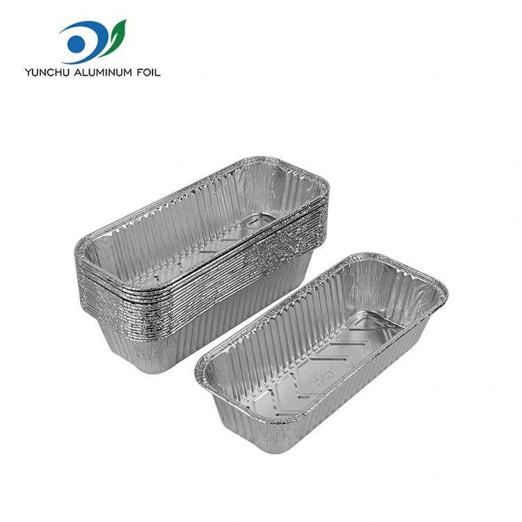 Obdélníkový plech na plech na pečení stříbrné hliníkové fólie nádoby