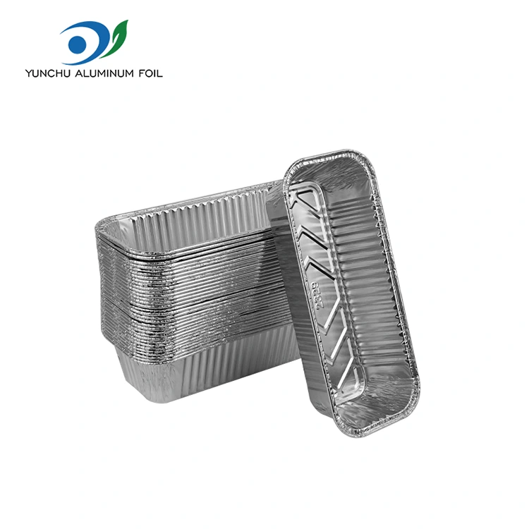 Obdélníkový plech na plech na pečení stříbrné hliníkové fólie nádoby