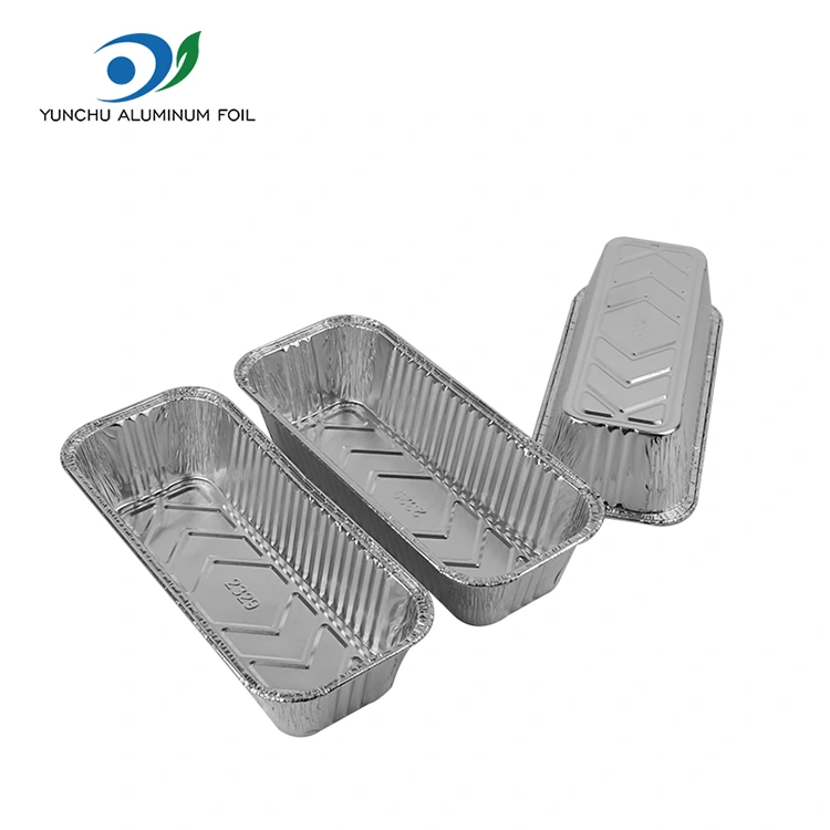 Obdélníkový plech na plech na pečení stříbrné hliníkové fólie nádoby