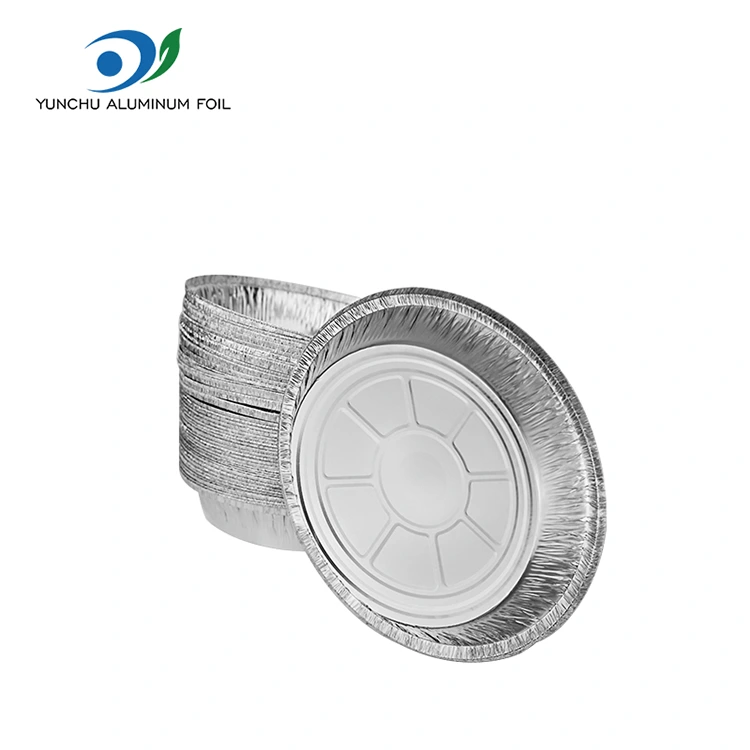 Kulatá vzduchová fritéza stříbrná hliníková fóliová nádoba Kulatá vzduchová fritéza stříbrná hliníková fóliová nádoba
