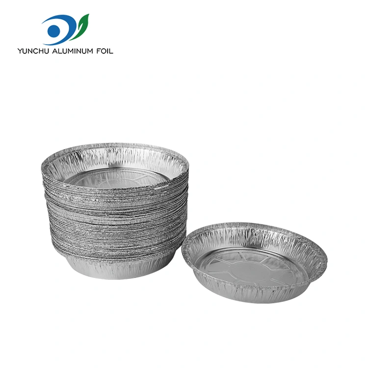 Kulatá vzduchová fritéza stříbrná hliníková fóliová nádoba