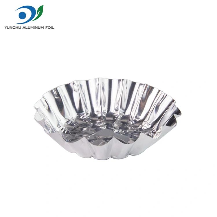 Kulatý vaječný koláč na pečení hračky stříbrné hliníkové fólie