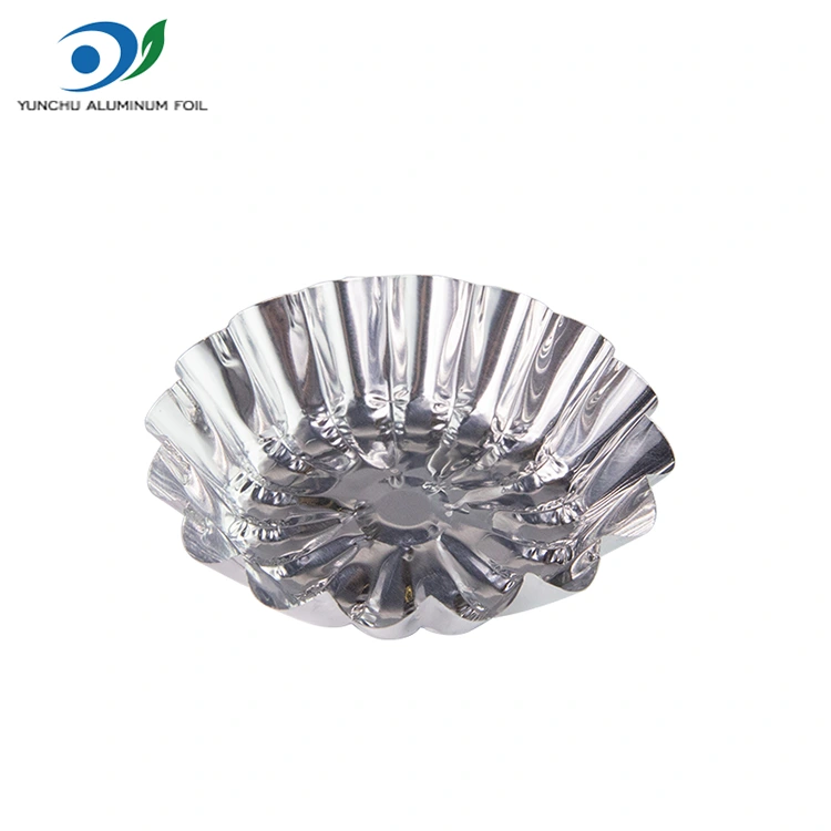 Kulatý vaječný koláč na pečení hračky stříbrné hliníkové fólie