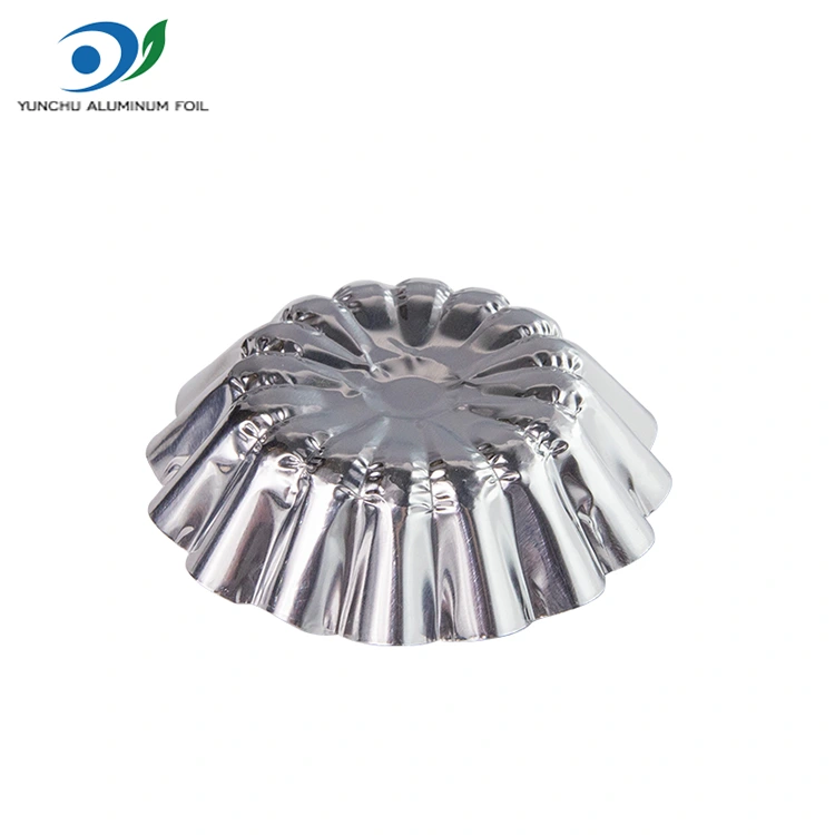 Kulatý vaječný koláč na pečení hračky stříbrné hliníkové fólie