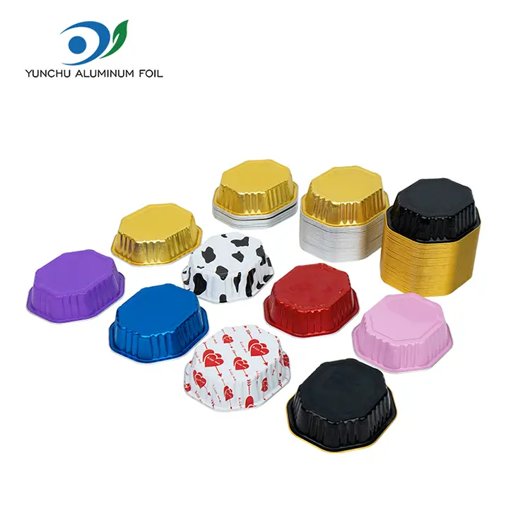 Speciální tvarovaný dort šálek hladké stěny hliníkových fólií