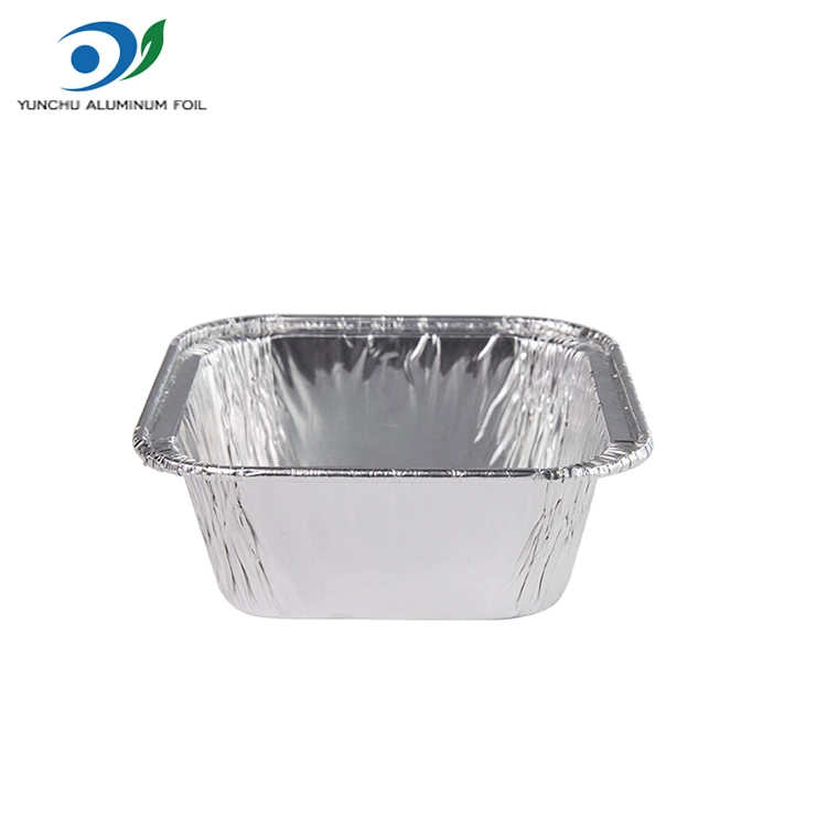 Square Air Frityer Silver Hliníkové fólie nádoby