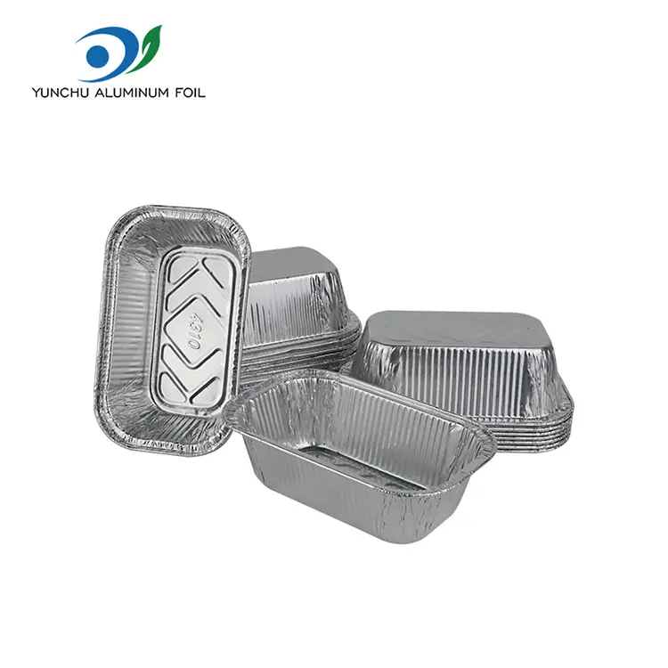 Čtvercové dort pečení stříbrné hliníkové fólie nádoby
