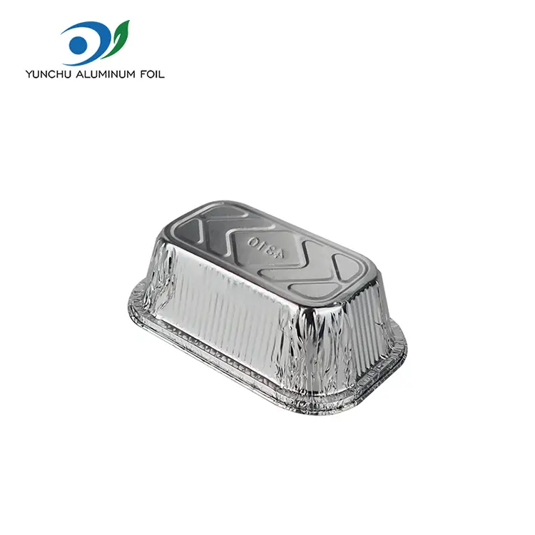 Čtvercové dort pečení stříbrné hliníkové fólie nádoby