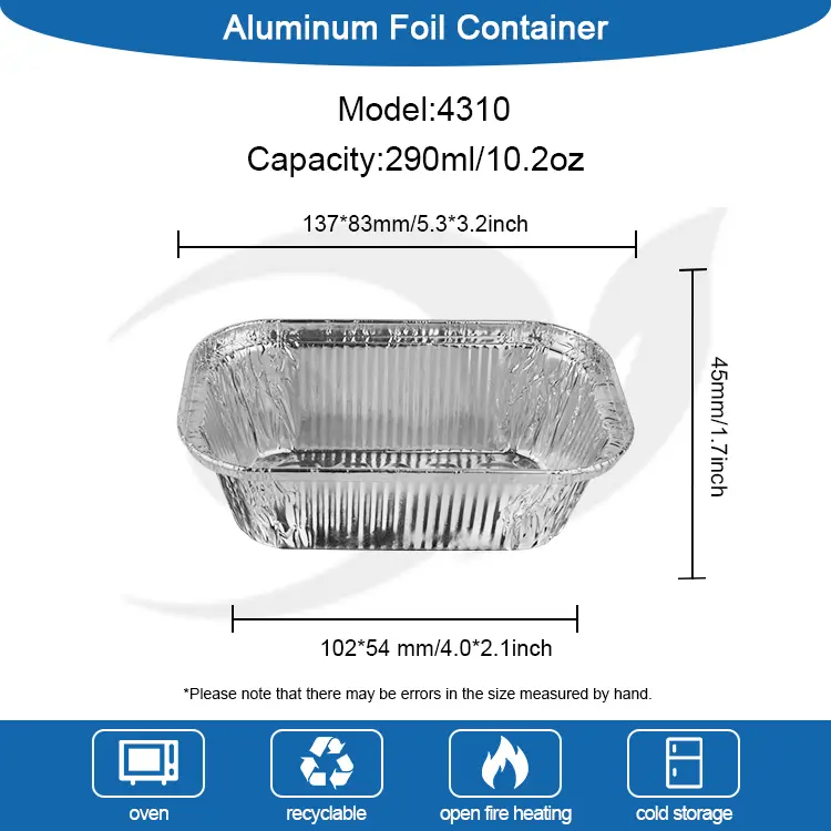 Čtvercové dort pečení stříbrné hliníkové fólie nádoby