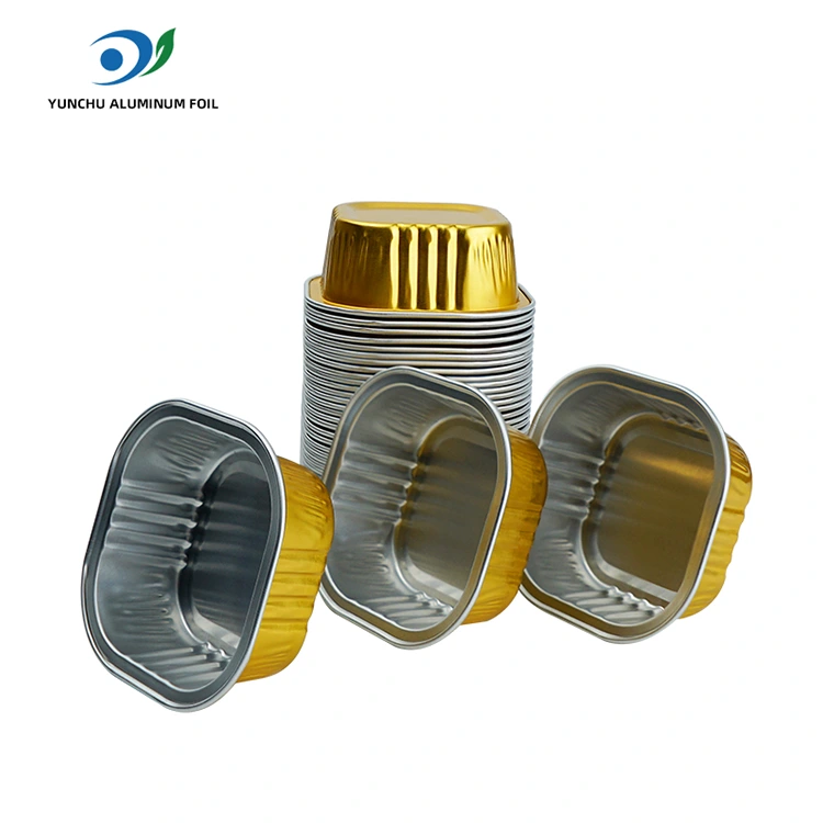 Čtvercové dezertní zapékací hrnky Smoothwall Aluminium Fool Containers