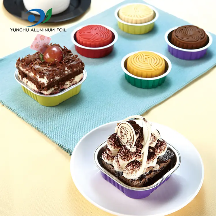 Čtvercová hladká zmáčka hliníkových fólií