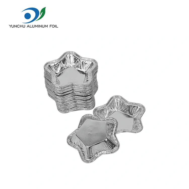 Hliníkové koláčové košíčky ve tvaru hvězdy na pečení Hliníková fóliová nádoba na jídlo